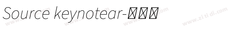 Source keynotear字体转换
